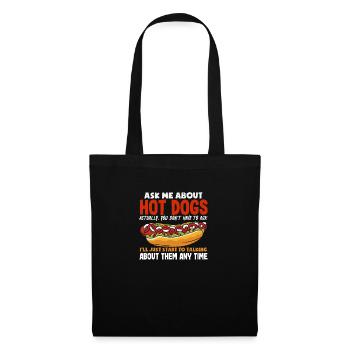 Ask me for hot dogs anytime - Tote Bag - black - Front