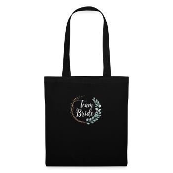 Team Bride Bridesmaids Eucalyptus Bachelor Party Wedding - Tote Bag - black - Front