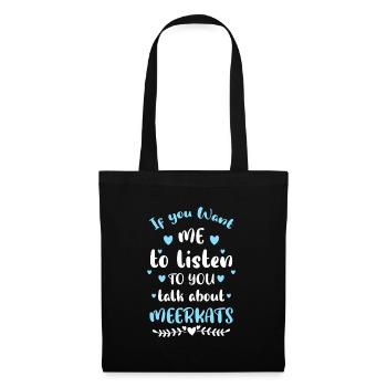 Zoo Nature Predator Surikate - Tote Bag - black - Front