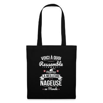 Voici à quoi ressemble la meilleure nageuse - Sac en tissu - noir - Devant