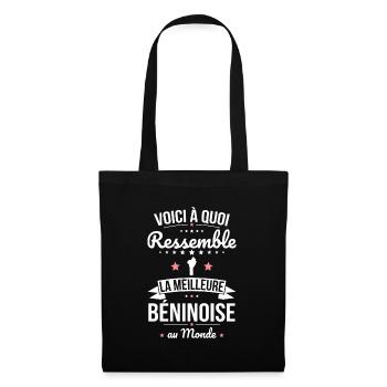 Voici à quoi ressemble la meilleure Béninoise - Sac en tissu - noir - Devant