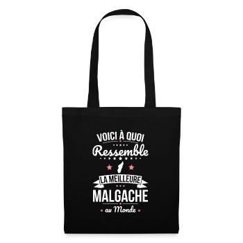 Voici à quoi ressemble la meilleure Malgache - Sac en tissu - noir - Devant