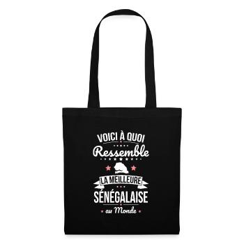 Voici à quoi ressemble la meilleure Sénégalaise - Sac en tissu - noir - Devant
