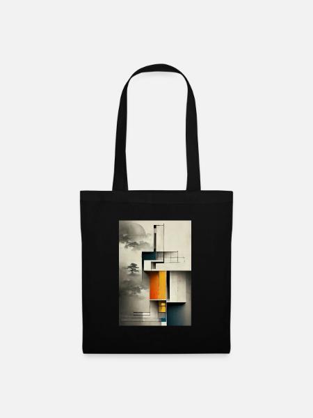 Unique Dirty Bauhaus Pattern - Tote Bag - black