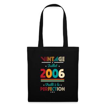 18th Birthday - Vintage - July 2006 - Tote Bag - black - Front