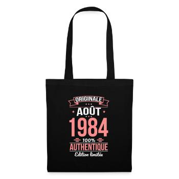 40-jähriges Jubiläum - Original - August 1984 - Stoffbeutel - Schwarz - Vorne