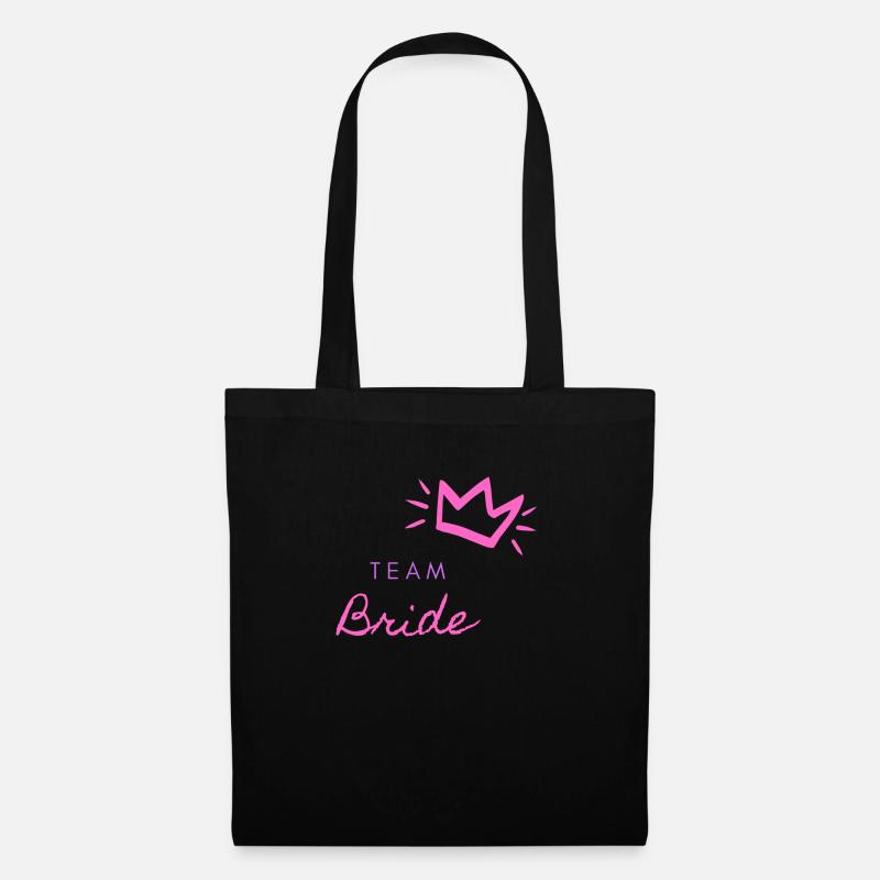 Team Bride - Stoffbeutel - Schwarz