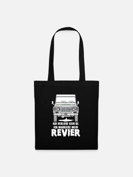 defender lustig funny Geschenk - Stoffbeutel - Schwarz