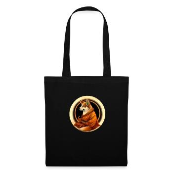 Ink & Ivory Corgi Shaolin Monk - Stoffbeutel - Schwarz - Vorne