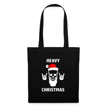 Heavy Christmas Metal Rock Weihnachten Santa - Tote Bag - black - Front