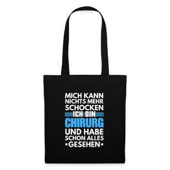 Nicht schockbarer Chirurg - Stoffbeutel - Schwarz - Vorne