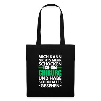 Nicht schockbarer Chirurg - Stoffbeutel - Schwarz - Vorne