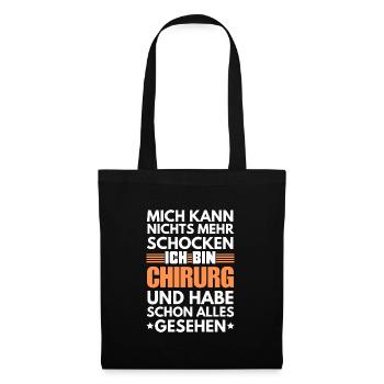 Nicht schockbarer Chirurg - Stoffbeutel - Schwarz - Vorne