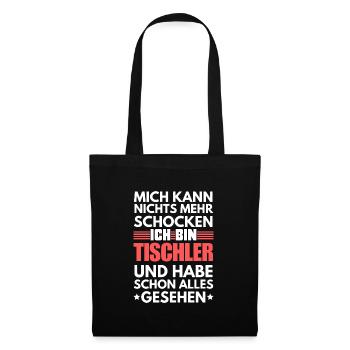 Charpentier non choquable - Sac en tissu - noir - Devant