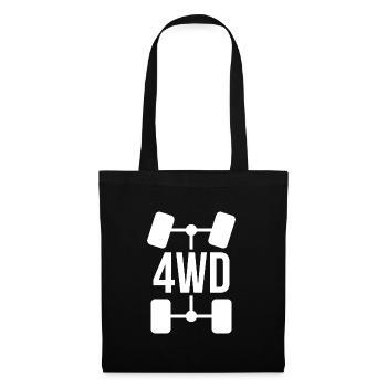 4x4 cadeau tout-terrain véhicule - Sac en tissu - noir - Devant