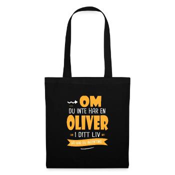 Oliver Gåva humor förnamn oliver - Sac en tissu - noir - Devant