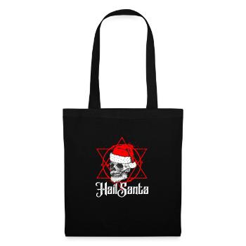 Hail Santa - Lustiges Ugly Weihnachten - Stoffbeutel - Schwarz - Vorne