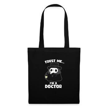 Vertrau mir ich bin Doktor - Fun - Stoffbeutel - Schwarz - Vorne