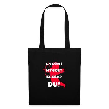 Lagom Hygge Happiness? YOU! Found the love of your life? - Tote Bag - black - Front