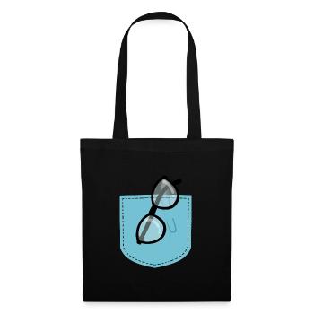 Glasses in the chest pocket - Tote Bag - black - Front