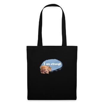 Bär Affirmation für Kinder und Tierliebhaber - Stoffbeutel - Schwarz - Vorne