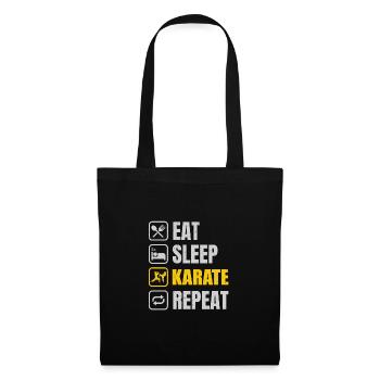 Eat Sleep Karate Repeat - Tote Bag - black - Front