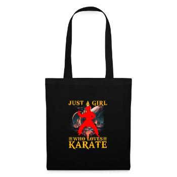 Juste une fille qui aime le karaté - Sac en tissu - noir - Devant