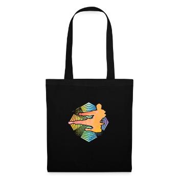 Karaté - Sac en tissu - noir - Devant