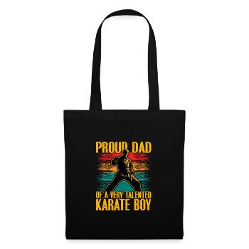 Fier papa d’un garçon de karaté très talentueux - Sac en tissu - noir - Devant