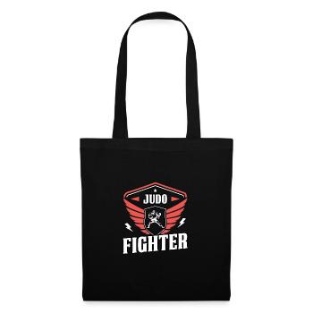 Combattant de judo - Sac en tissu - noir - Devant