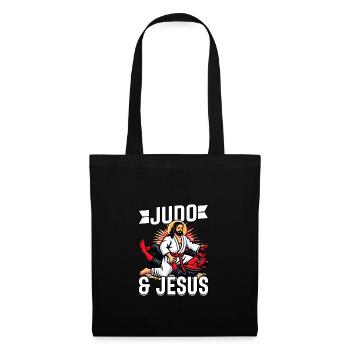 Le judo et Jésus - Sac en tissu - noir - Devant