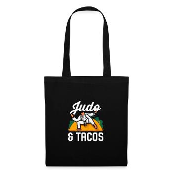 Judo et tacos - Sac en tissu - noir - Devant