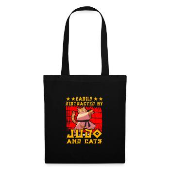 Easily distracted by Judo and Cats - Tote Bag - black - Front