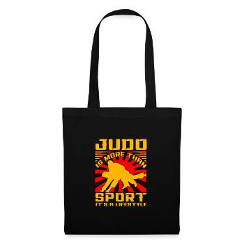 Judo ist mehr als Sport, es ist ein Lebensstil - Stoffbeutel - Schwarz - Vorne