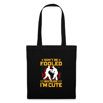 Ne vous laissez pas berner parce que je suis mignon - Sac en tissu - noir - Devant