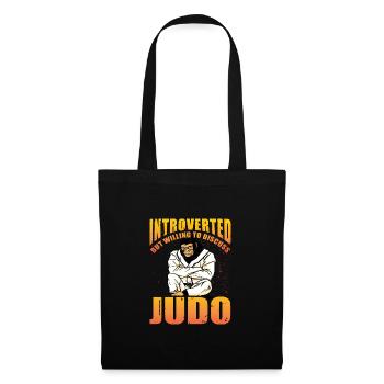 Introverti mais prêt à discuter de judo - Sac en tissu - noir - Devant