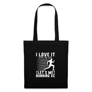 Cross Country Runner Design - XC Coach - Running - Tote Bag - black - Front