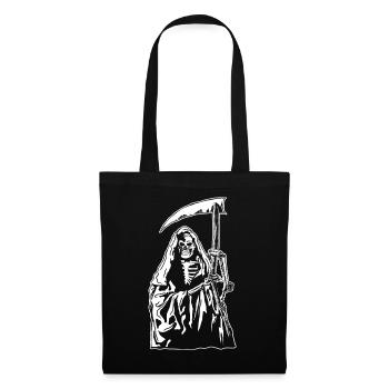 Horreur Mort Faux Scary Squelette Cadeau d’Halloween - Sac en tissu - noir - Devant