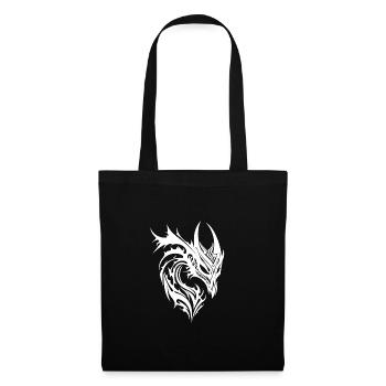 Drachen Tattoo Monster Style - Stoffbeutel - Schwarz - Vorne
