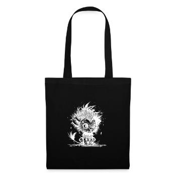 Câlins petits méchants enfants lion à crinière - Sac en tissu - noir - Devant