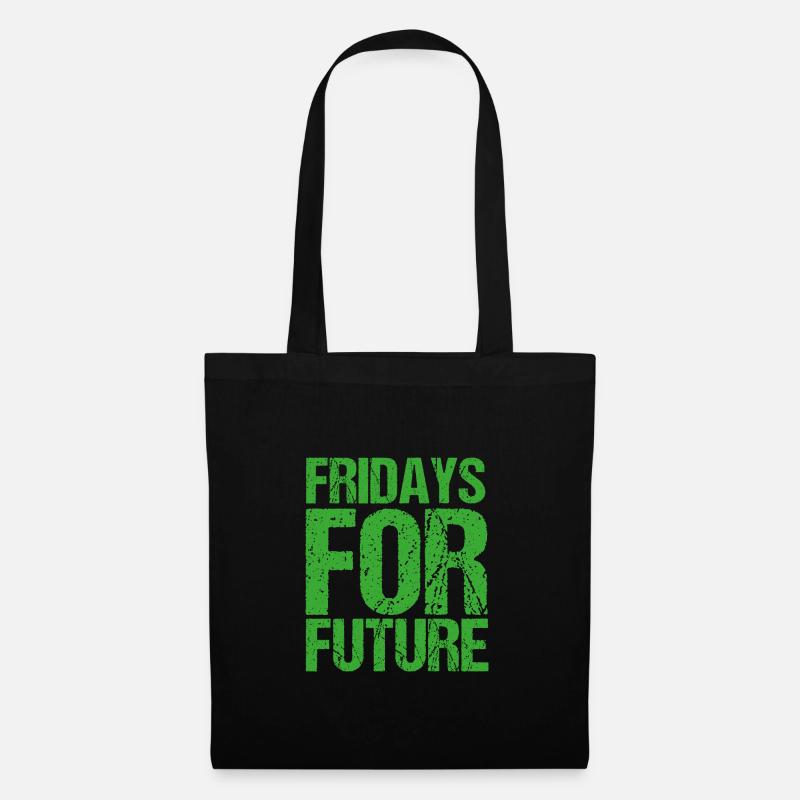Fridays For Future - Stoffbeutel - Schwarz