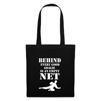 Gardien de but de Floorball - Sac en tissu - noir - Devant