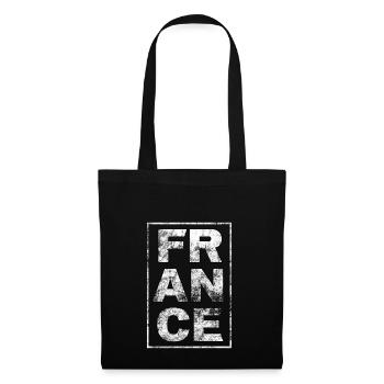 FRANKREICH - Stoffbeutel - Schwarz - Vorne