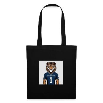 Imprimé du maillot mascotte du Tigre - Sac en tissu - noir - Devant