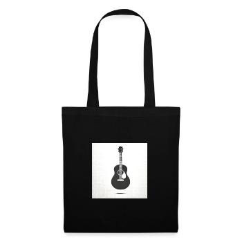 Die einfache Schönheit der Akustikgitarre - Stoffbeutel - Schwarz - Vorne