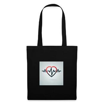 The rhythm of life – heartbeat - Tote Bag - black - Front