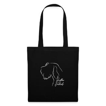 GRIFFON KORTHALS chien chiens chien de chasse Wilsigns - Sac en tissu - noir - Devant