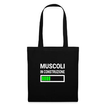 Muscoli in construzione gift for bodybuilders - Tote Bag - black - Front