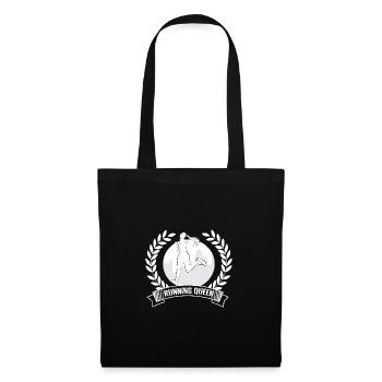 Marathonien Running Queen Running Cadeau de course - Sac en tissu - noir - Devant