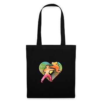 Karaté - Sac en tissu - noir - Devant